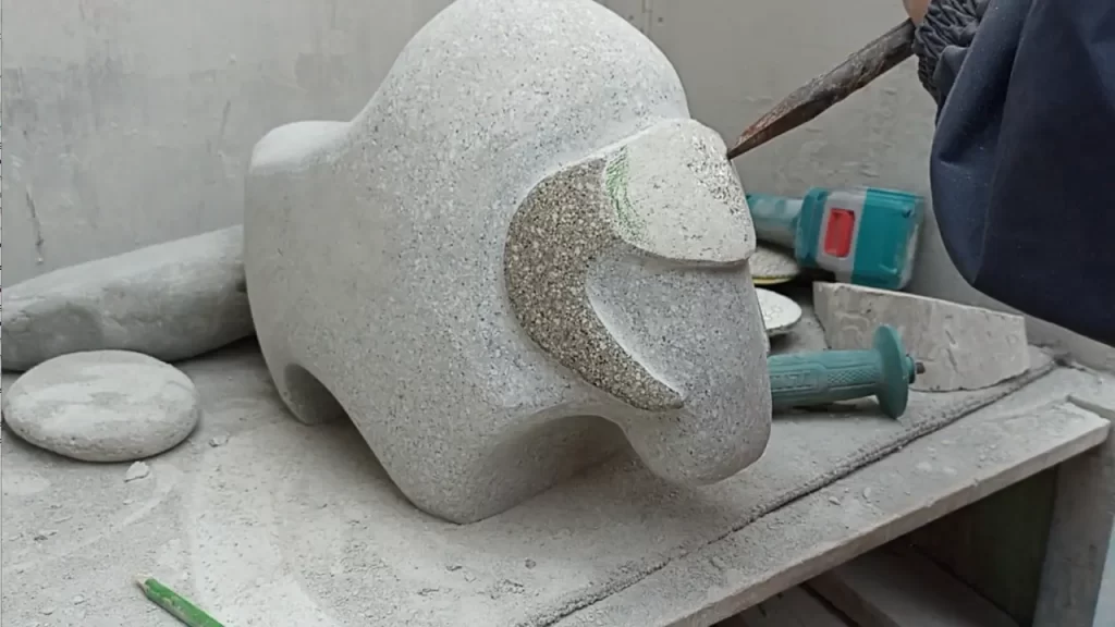 Tutorial paso a paso para cortar piedra con amoladora angular y disco diamantado.